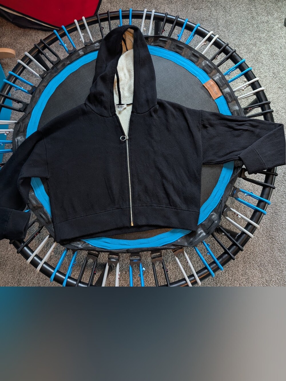 Women's Madewell Black Zip-Up Hoodie Sweater